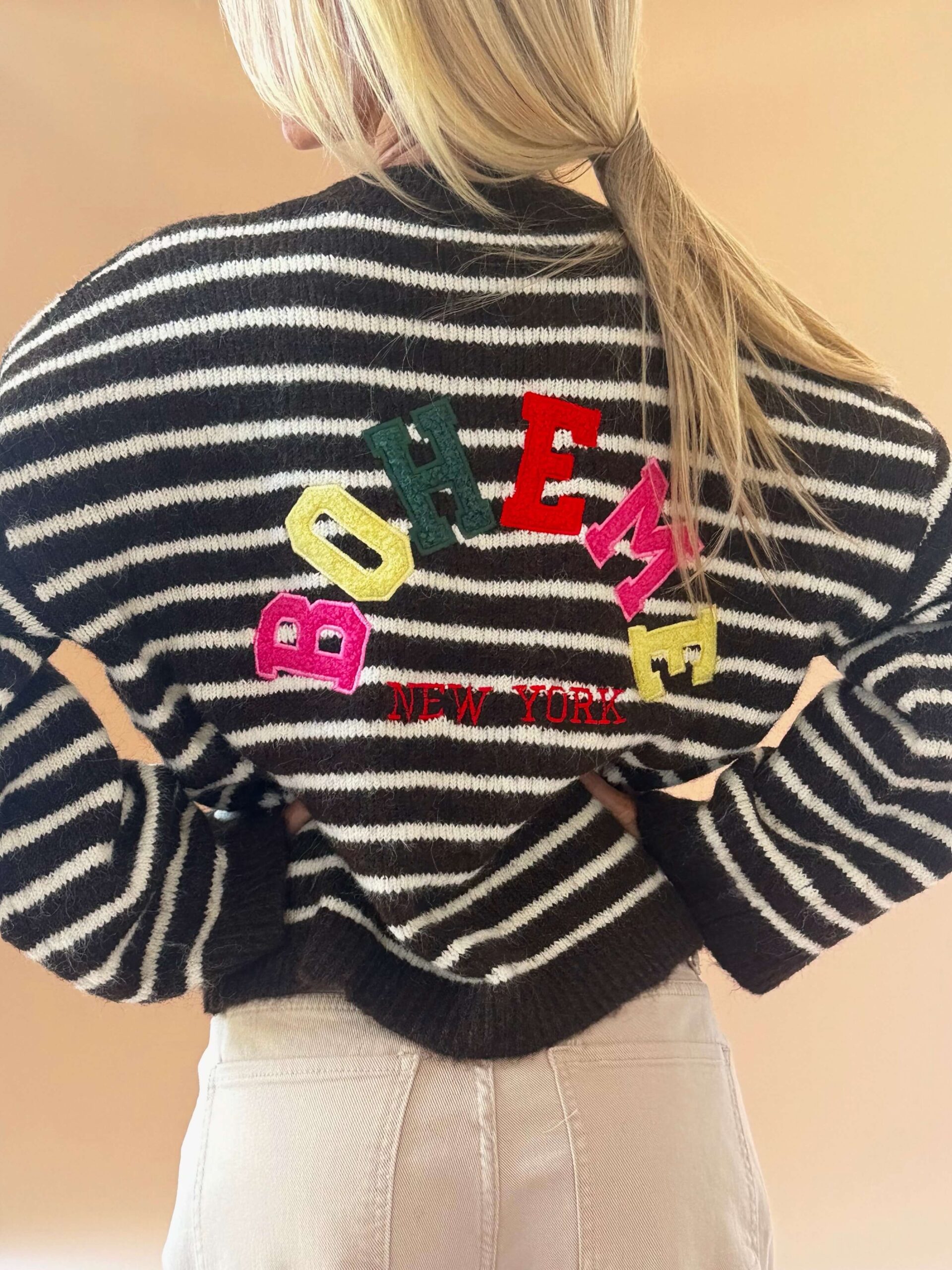EB77FC5A-62F4-4793-99FD-4930401EE51C Striped Boheme Knit Sweater - Image 1