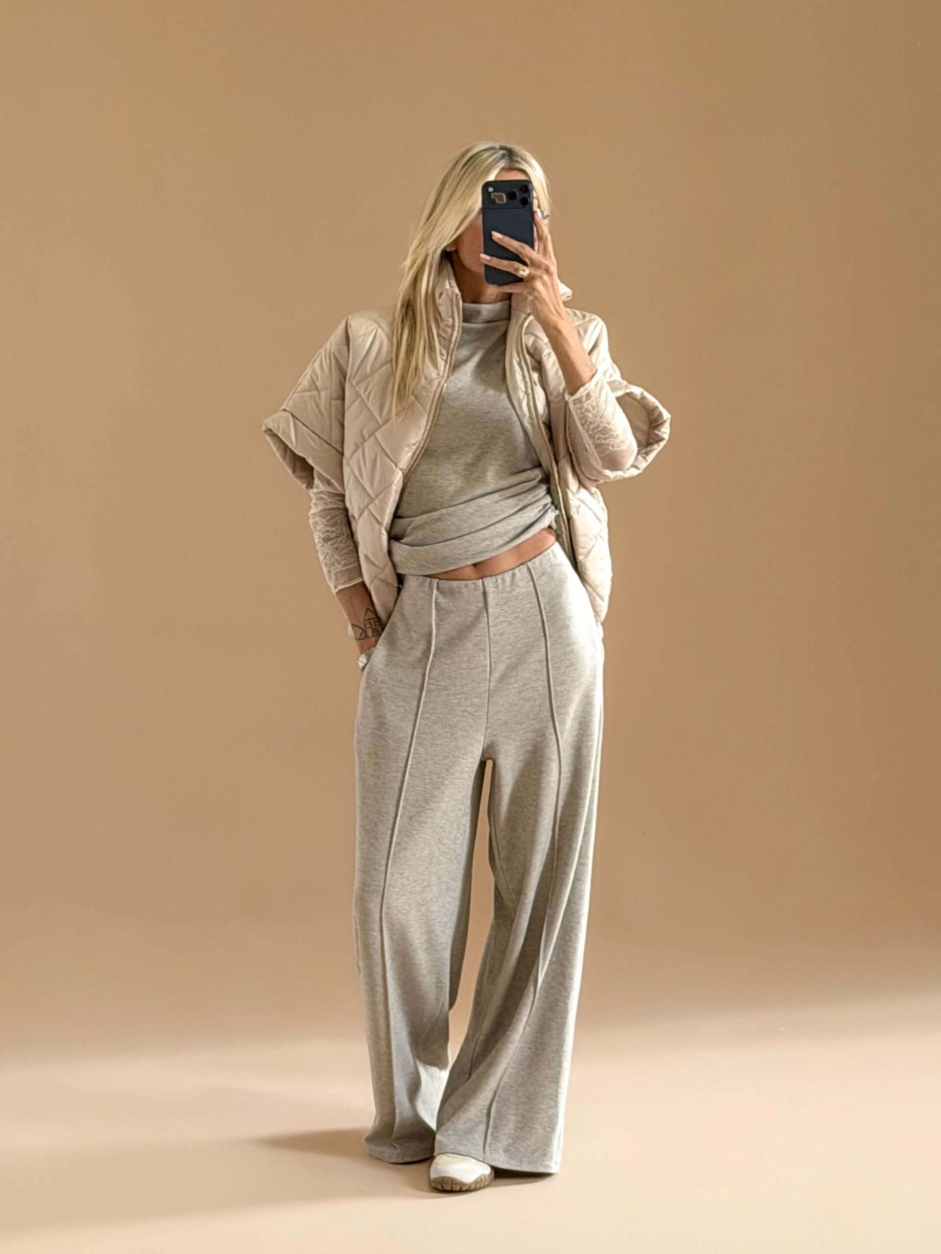 IMG_1250 Chic Comfort Tracksuit – Greige - Image 1