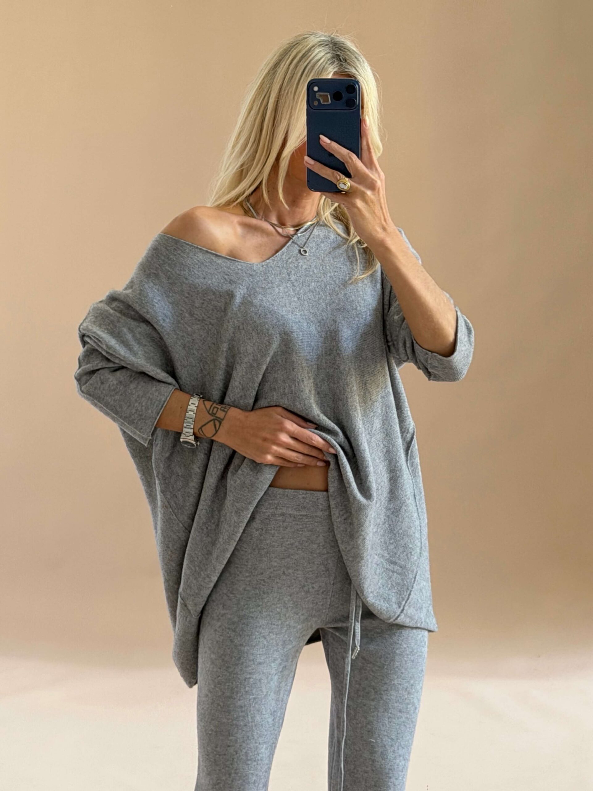 IMG_5339 Cloud Soft Knit Set Grey - Image 1